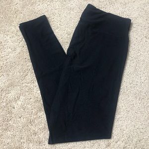Lularoe Noir Collection Solid Black TC Leggings